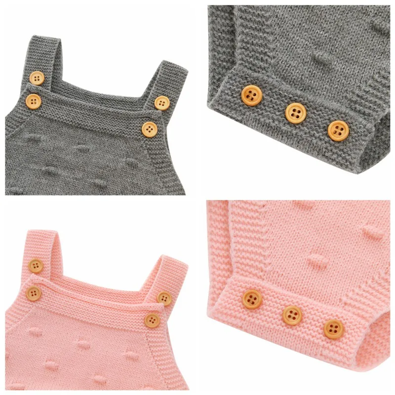 Summer Infant Baby Girls Sleeveless Rompers Kids Boys Solid Bodysuit Jumpsuit Newborn Clothes