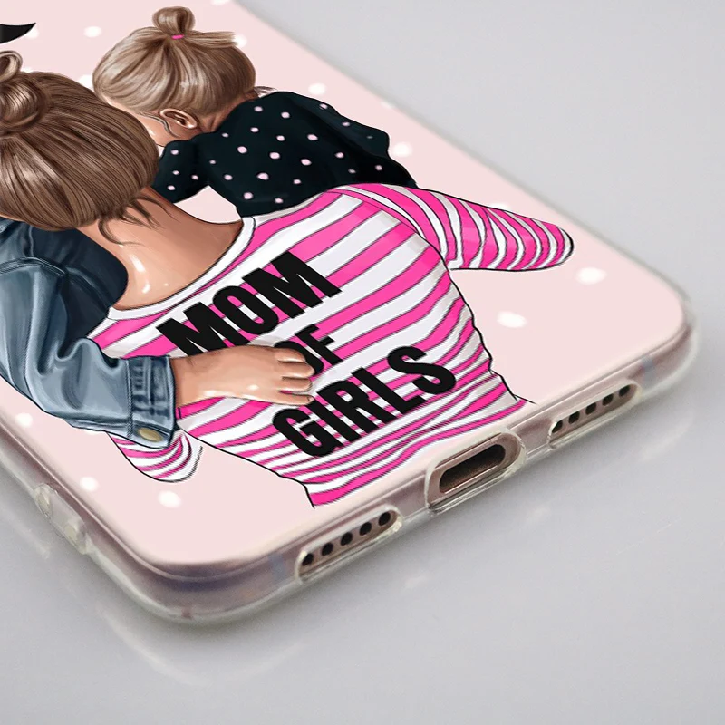 Мягкий силиконовый чехол для мамы, девочки и мальчика, для huawei P30 P20 P10 P9 P8 Lite P30 P20 Pro Mini P Smart Plus, Модный чехол