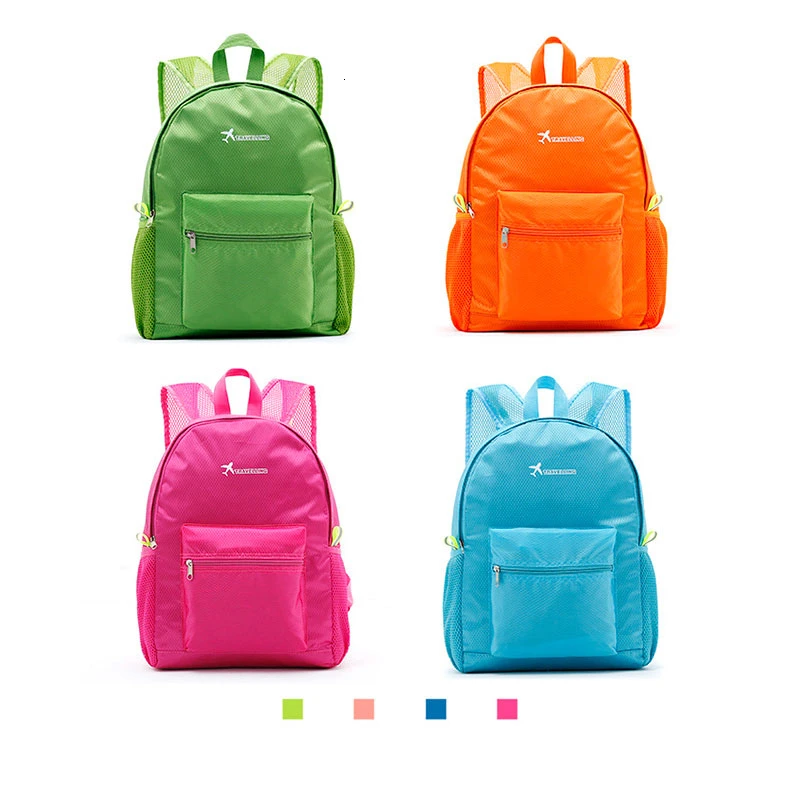 Women Large Capacity Travel Backpack Business Nylon Storage Folding Solid Shoulder Bags Men Simple | Багаж и сумки