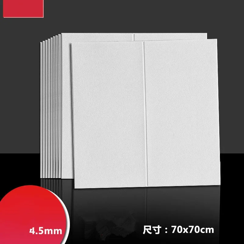 

10pcs PE Foam Embossed 3D Wall Stickers Brick Waterproof Self Adhesive Wallpaper Room Home Decor For Kids Living Room Stickers