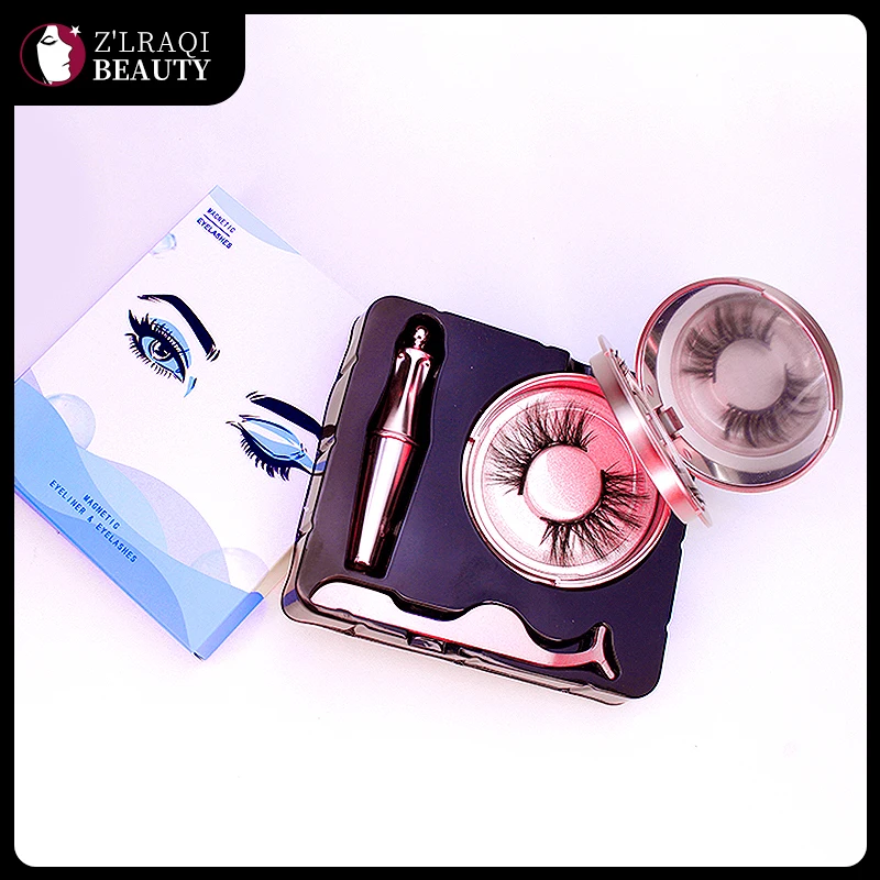 

2pair Magnetic Eyelash Eyeliner Tweezers Set Handmade Eyelashes Eye Makeup Extended False Lashes Repeated Use Magnet Fake lash