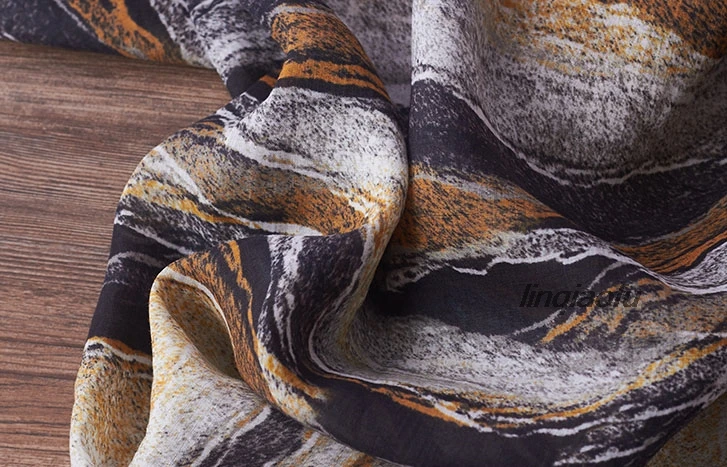 Высококачественное тонкое платье в стиле ретро из чистого рами и коричневого