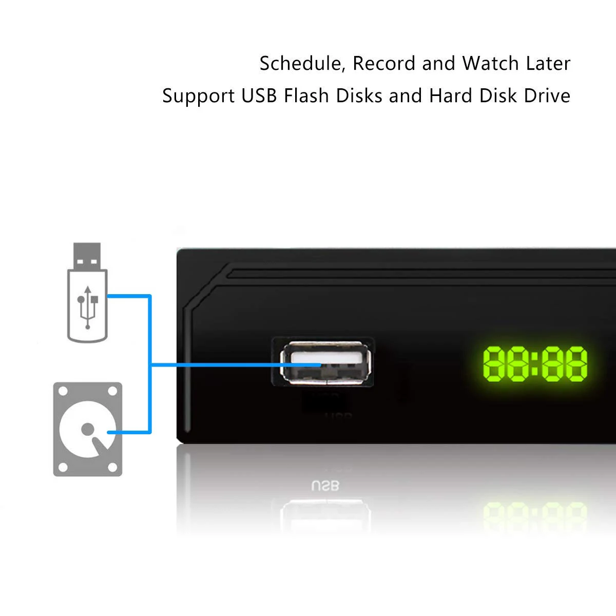 Бесплатный 1080p DVBC кабель для цифрового ТВ коробка DvbT2 DVB-T2 тюнер DVB T2 ТВ приемник IP tv M3u линия USB dvb-c Wifi Youtube для VGA монитора