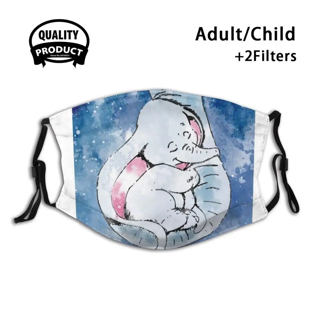 

Маска для лица от пыли с моющимся фильтром и слоном