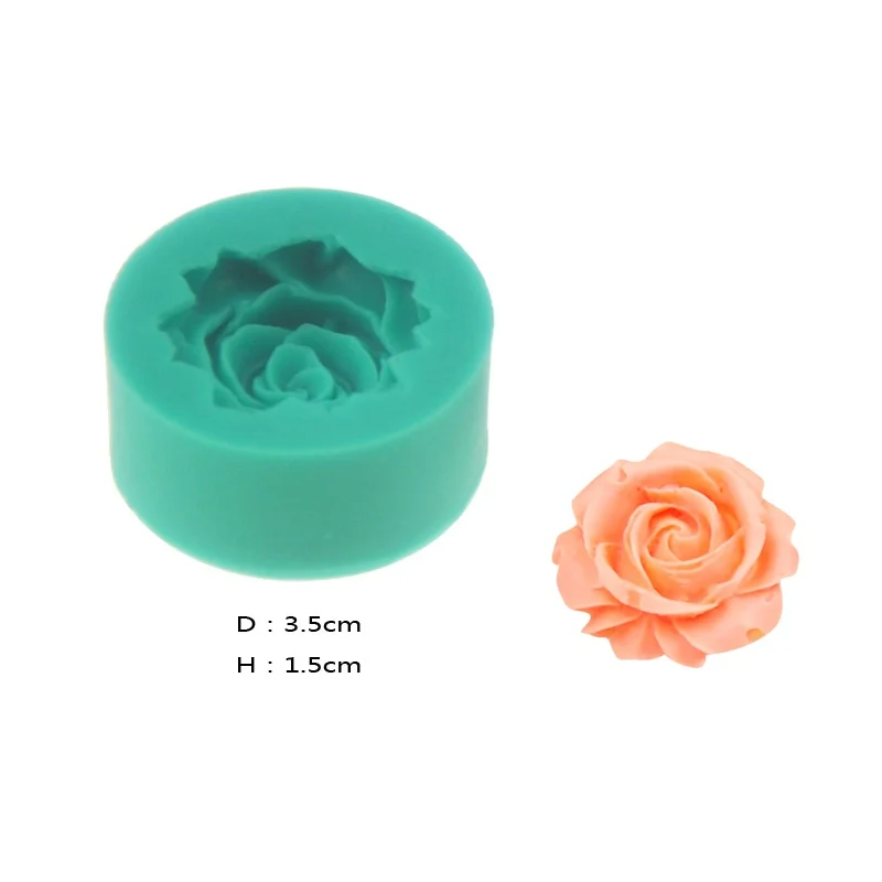 &quotСделай сам&quot для торта 3D роза цветы Жидкая силиконовая форма с помадкой формы