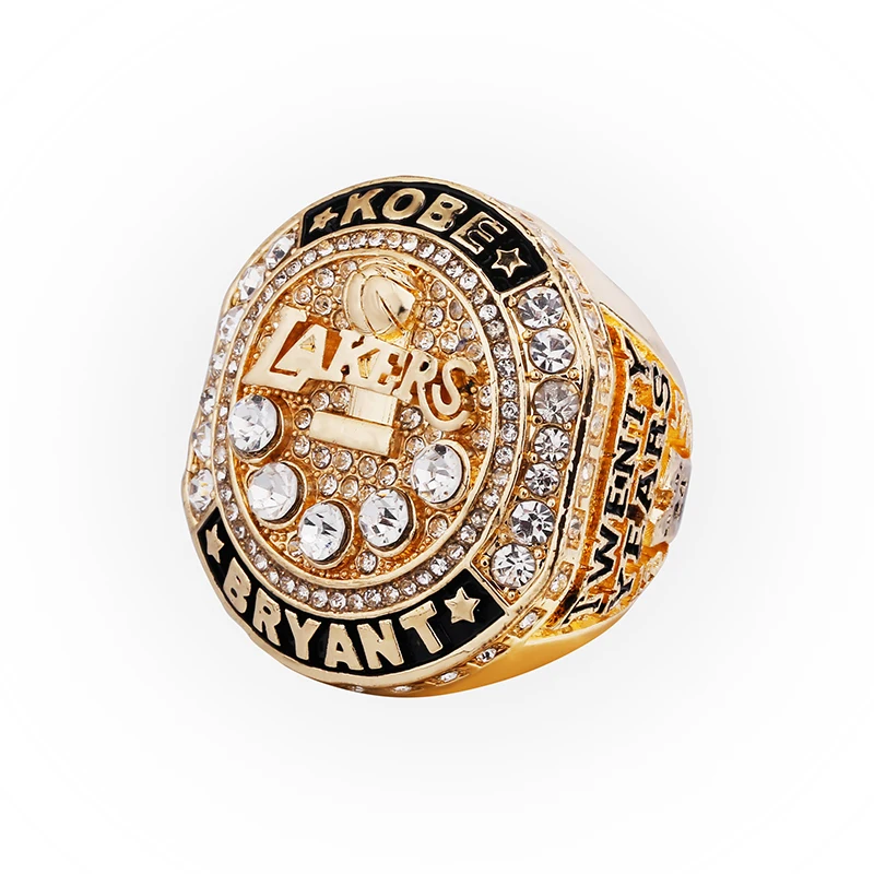 

2021 Fashion Los Angeles Basketball Champion Rings For Men Stainless Steel Chunky Set Inlaid Gems Hip hop style Gift Jewelry