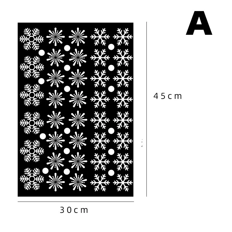 38 шт./компл. Рождественская Снежинка наклейки окна настенные для детской комнаты