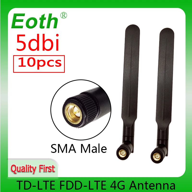 Eoth 10 шт. 4G lte Антенна 5dbi SMA Штекерный разъем антенна маршрутизатор внешний ретранслятор антенна беспроводного модема