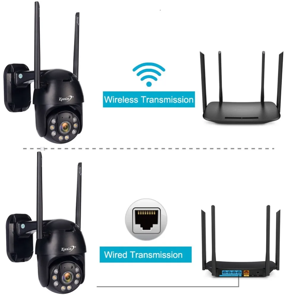 Zjuxin IP камера WiFi Full HD 1080P беспроводной проводной PTZ открытый скорость купольная CCTV камера безопасности приложение ICSee CMS камера наблюдения s
