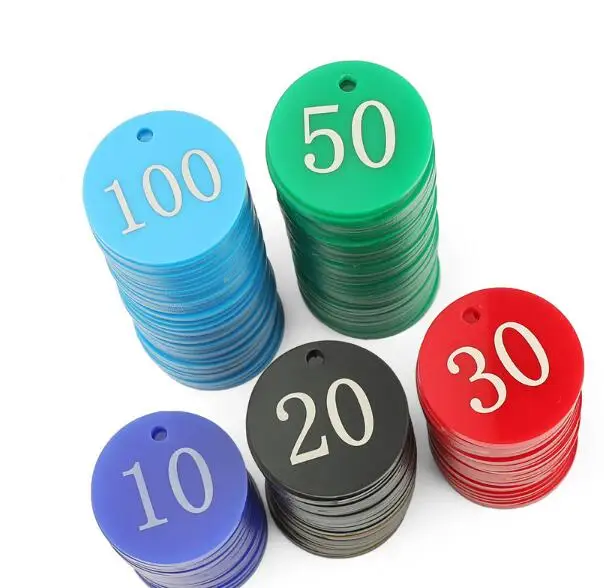 Диаметр 3 см цифровой Круглый ярлык для карты табличка вывеска с кольцом ключей