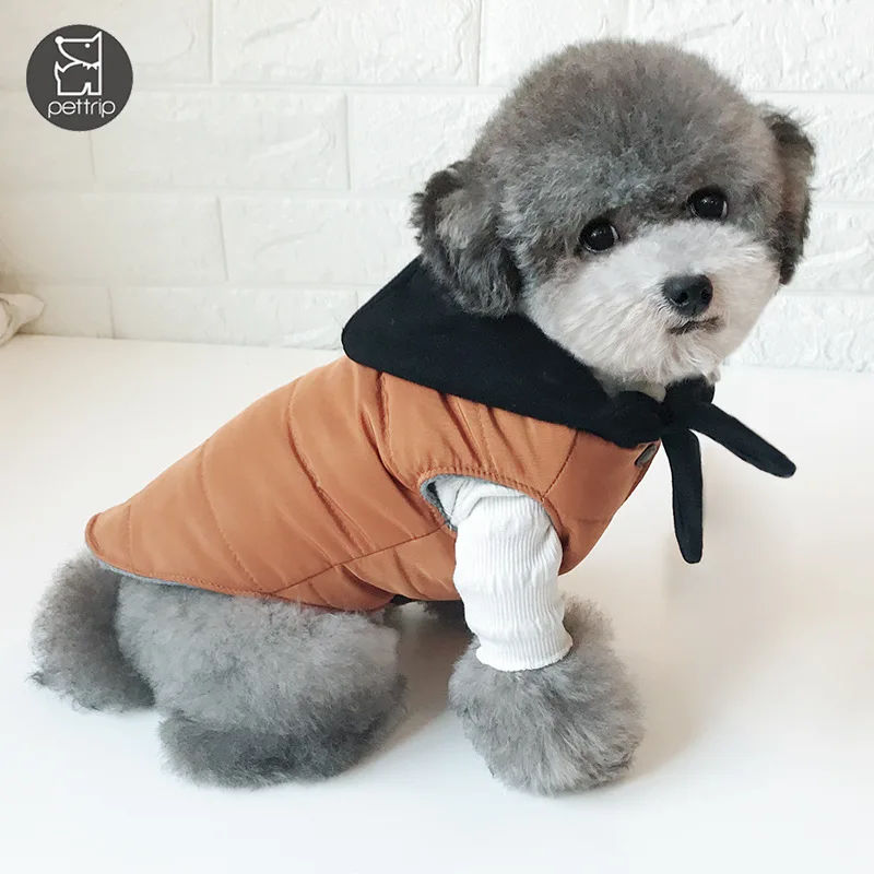 Зимняя бархатная одежда для маленьких собак пальто щенка красный синий желтый