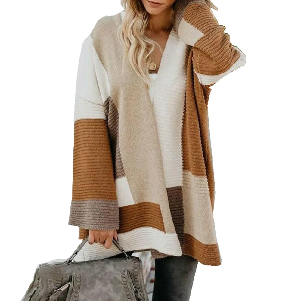Gold Hands 2019 women street Autumn casual cotton sweater splice fashion brand Sweater O-neck knitting design Cardigan for |