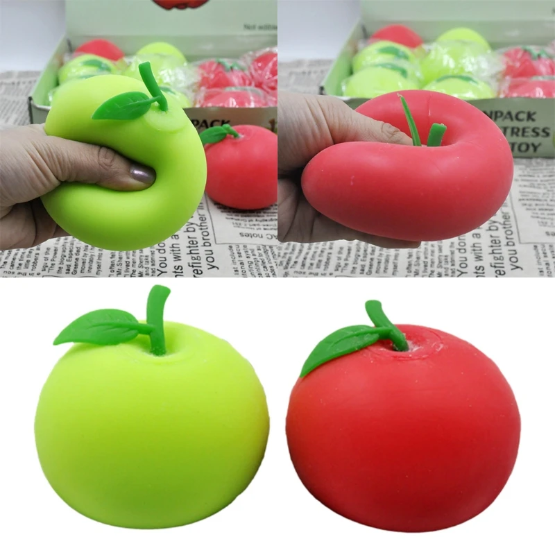 40JC 3In Hand Toy Squeeze Sensory Fidget Novelty Gift for ADD OCD Stress Release Realistic Fruit Photostudio Props | Игрушки и хобби