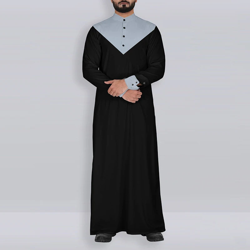 Кафтан Мужская мусульманская одежда jubba tobe abaya халат Дубай Саудовская арабское