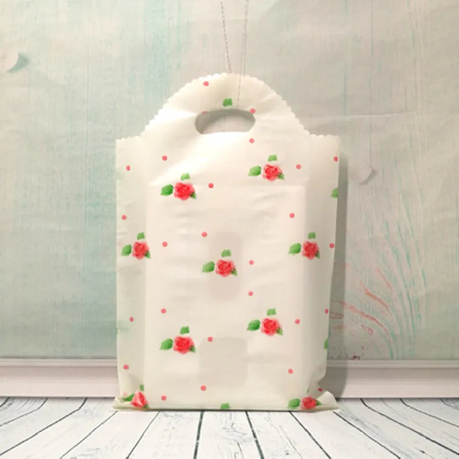 100pcs Extra thick plastic gift bags boutique men's and women's children's clothing stores carry free shipping | Дом и сад