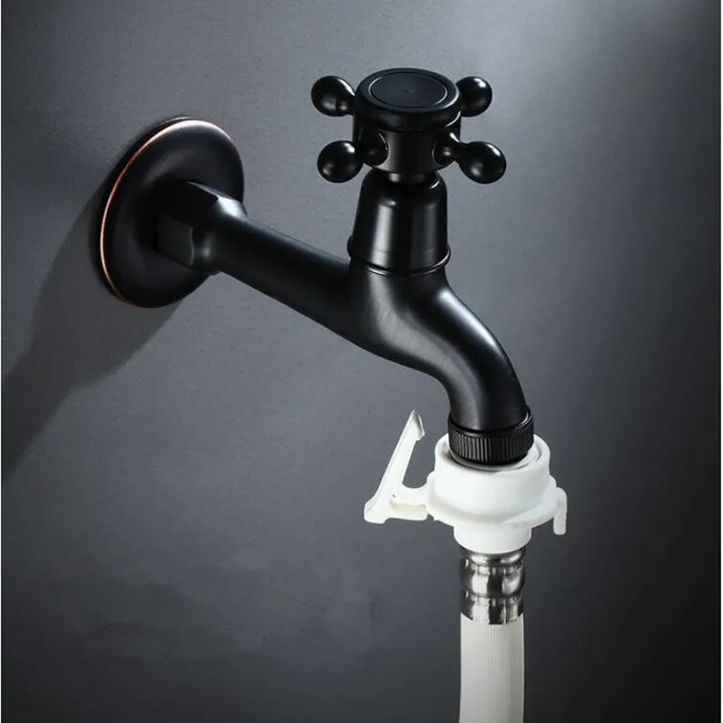 Латунный античный черный Внешний кран для стиральной машины Туалетные биде