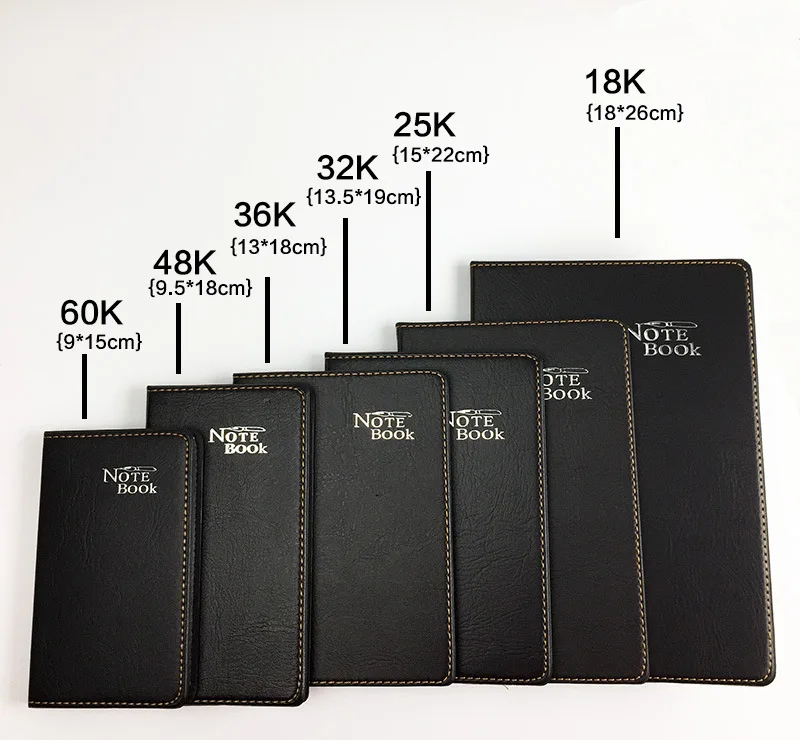 152 Pages Notebook Leather Notepad Portable Journal Diary Book Writing Pads Planners School Office Stationery Black | Канцтовары для