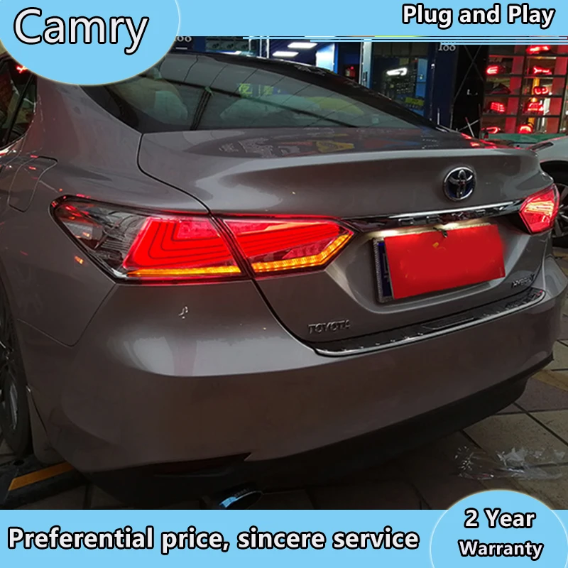 Автомобиль Стайлинг светодиодный задний светильник для Toyota Camry 2018 2019