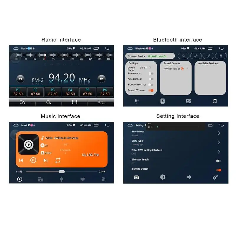 

Car Bluetooth Mp5 Player Car Dual-ingot Android GPS Navigation Integrated Machine New Product 7-inch High-definition