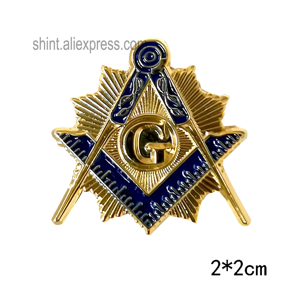 

Золотые булавки компас и угольник масон