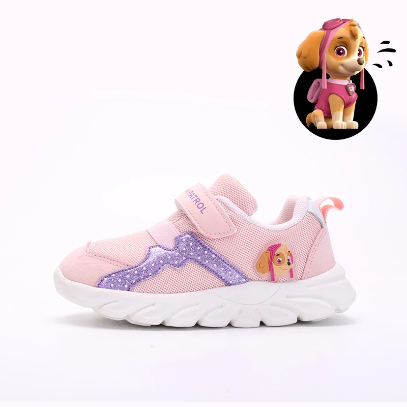 Pink PAW PATROL/детская обувь; модные кроссовки для девочек и мальчиков; легкая Нескользящая дышащая обувь из сетчатого материала; детская повседневная обувь высокого качества - Цвет: Pink