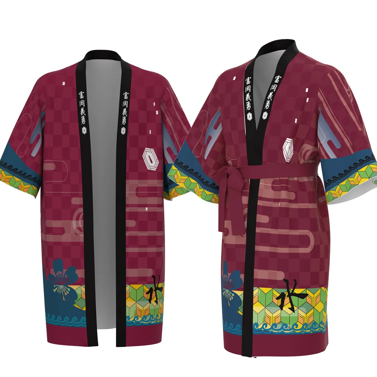 

Japanese Kimono Anime Demon Slayer Cos Kimono Women Men Streetwear Girl Sunscreen Coat Fashion Summer Casual Pajamas Costumes