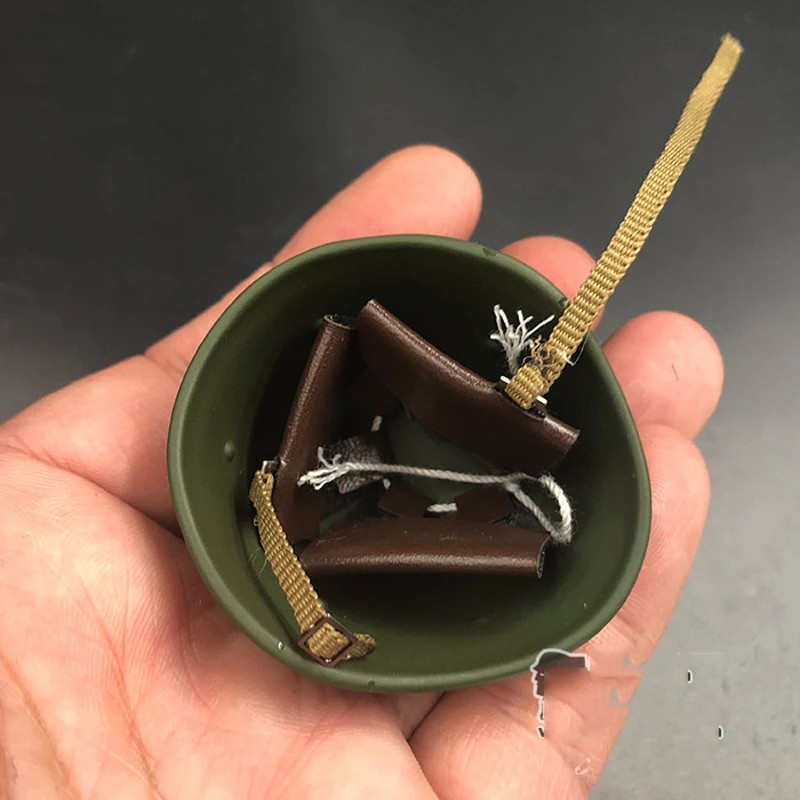 Модель 1/6 года Советская армия Второй мировой войны металлический зеленый шлем