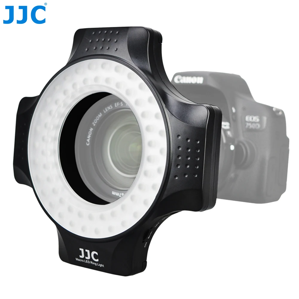 JJC фото/Студия DSLR видео вспышка камера Speedlite лампы кольцевой светильник светодиодный макро для Nikon/Canon/sony/Pentax/samsung/Olympus/Fuji