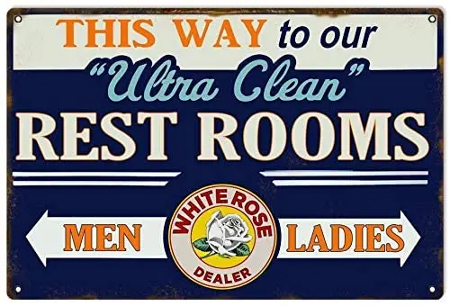 

Белая роза» из металла наклейки в ретро стиле 8x12 дюймов настенная вывеска для декора