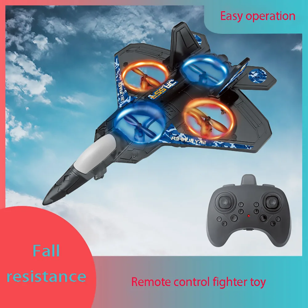 2 4G Romote управляющая лампочка F-22 Fighter Sky Overlord циклонная трюковая радиоуправляемая