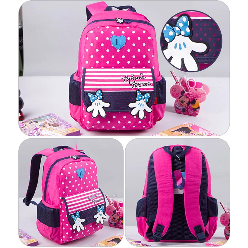Дисней мультфильм Микки Маус рюкзак мальчики и девочки сумка От 5 до 8 лет
