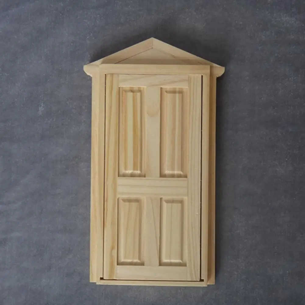 1/12 прочный кукольный домик деревянная пустая дверь панель детская игрушка