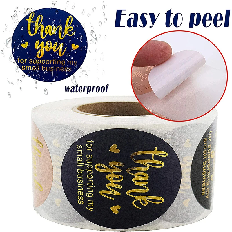 

500 наклейка «спасибо» этикетка, золотая фольга, Фотофон ручной работы, свадебный подарок