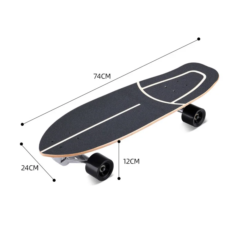 

Cx7 Land Surfboard Cruising Skateboard Outdoor Carving Surfing Cruiser Board Longboard Skate board Upgraded Ski Training Board