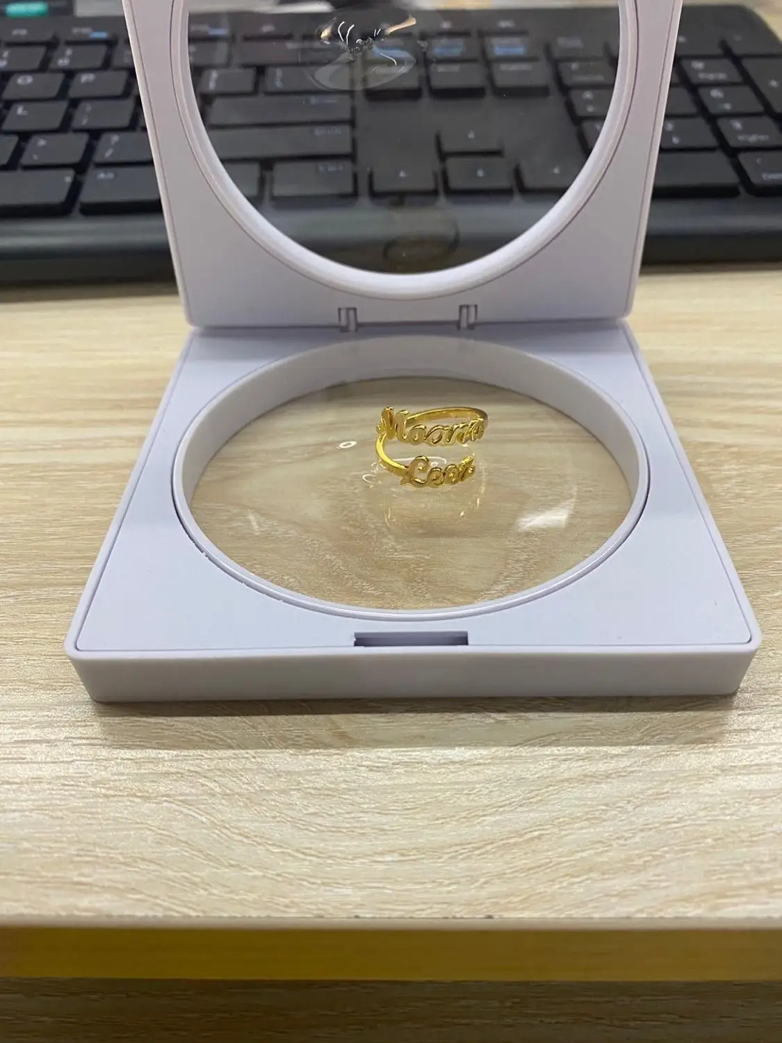 Personalized Double Custom Name Rings Stainless Steel Couples Names Letters Ring New Mom Gift Mother Daughter Family Jewelry