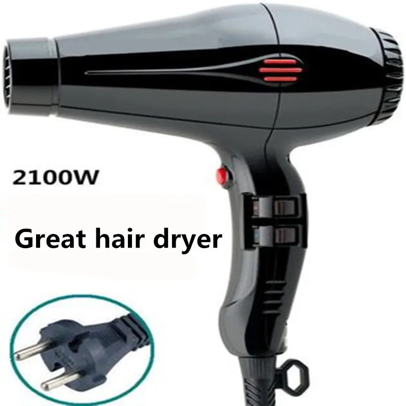 Фен для волос высокой мощности с отрицательными ионами 2100 Вт|Фены волос| |