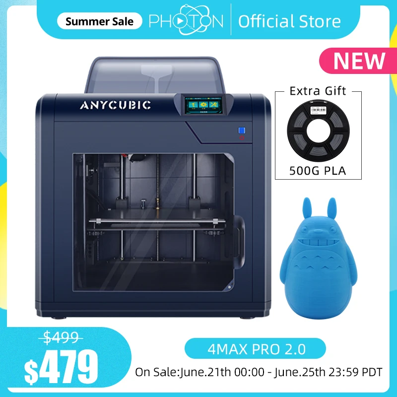 3d принтер 2020 Новый Anycubic 4Max Pro 2 0 Усовершенствованный дизайн большой объем сборки