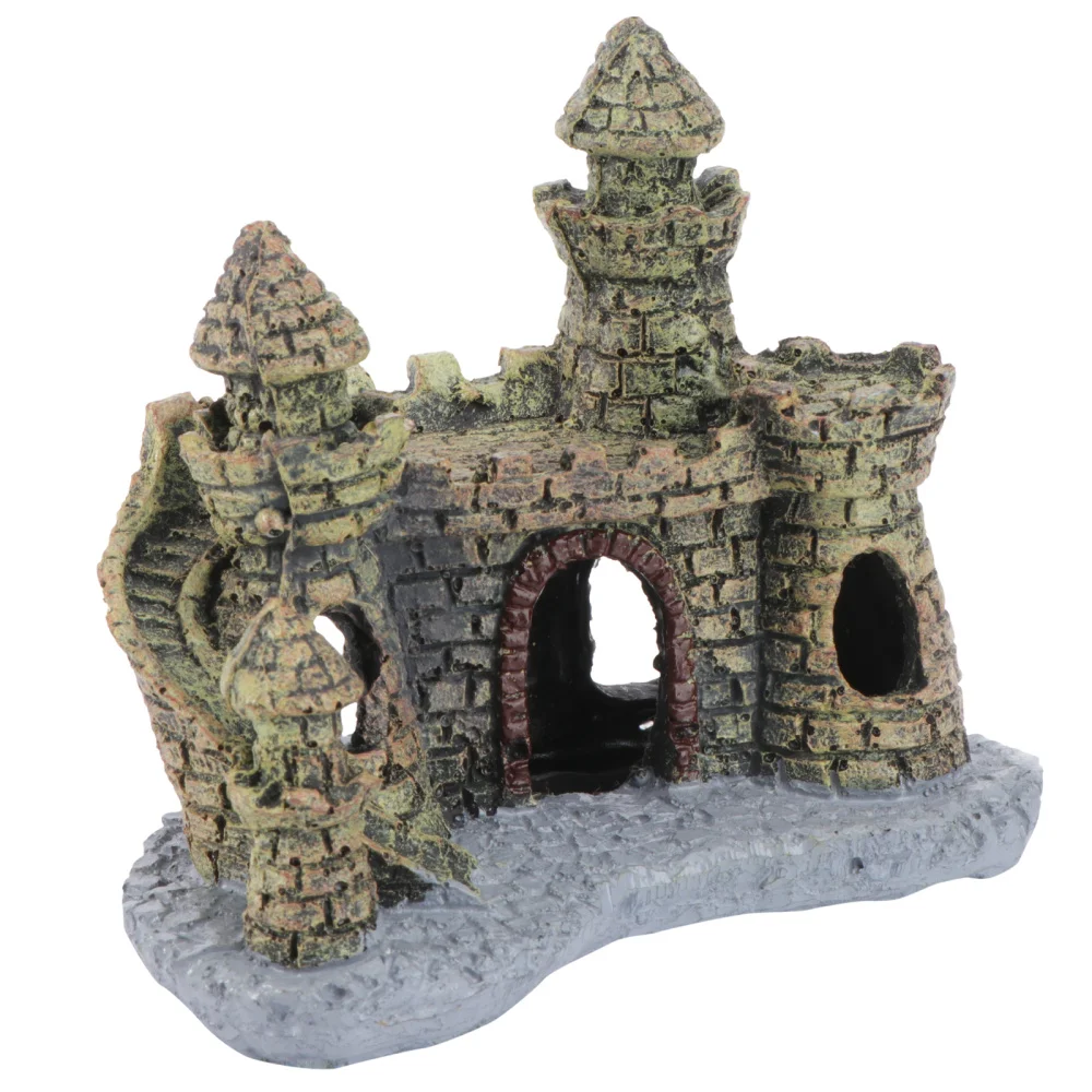 Антикварный мини замок ландшафт украшение для рыбок аквариум