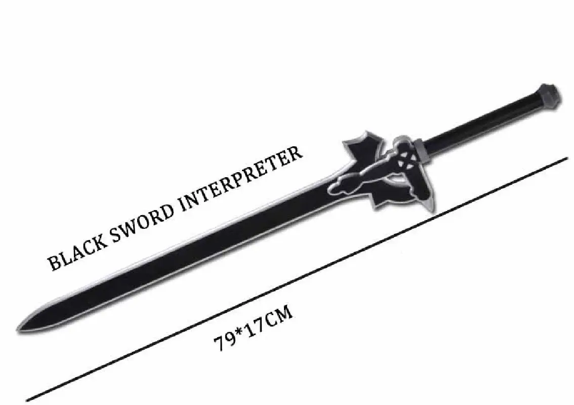 Новинка искусственный меч аниме Господь домен Cos оружие маленький черный