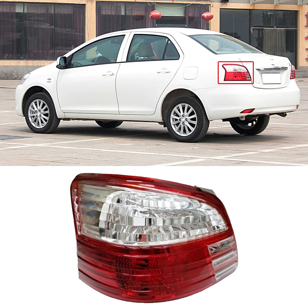 CAPQX 1 шт. для Toyota Vios 2010 2011 2012 2013 сзади светильник хвост тормозной фонарь единый