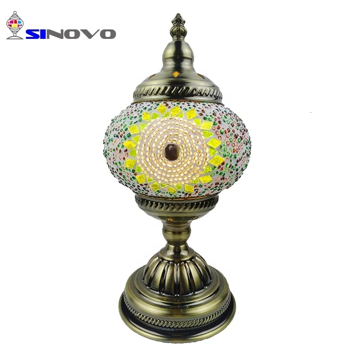 Sinovo турецкий стиль deocratic современная стеклянная мозаика абажур Светодиодная