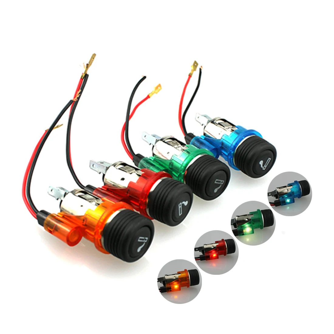 

12V Cigarette Lighter Motorcycle Car Boat Cigarette Lighter Power In Car Socket Out Plug Universal Usb Wall Socket