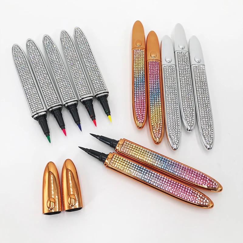 

Glitter Diamond 8 Colors Self Adhesive Eyeliner for Eyelashes Waterproof Long Lasting Colorful Eyeliner Glue Pen