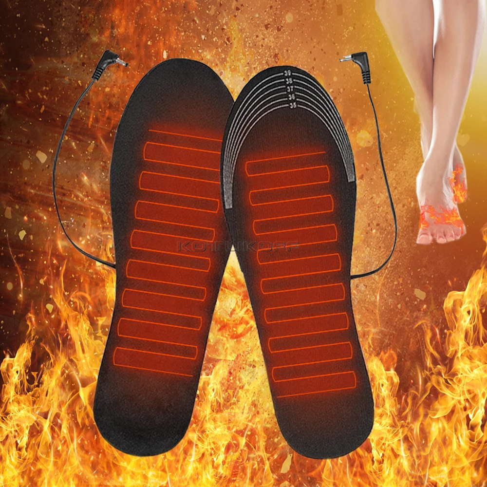 

USB Electric Heated Insoles Women Men Heated Shoe Insoles Winter Outdoor Sport Feet Warming Insoles Foot Warming Pad Feet Warmer