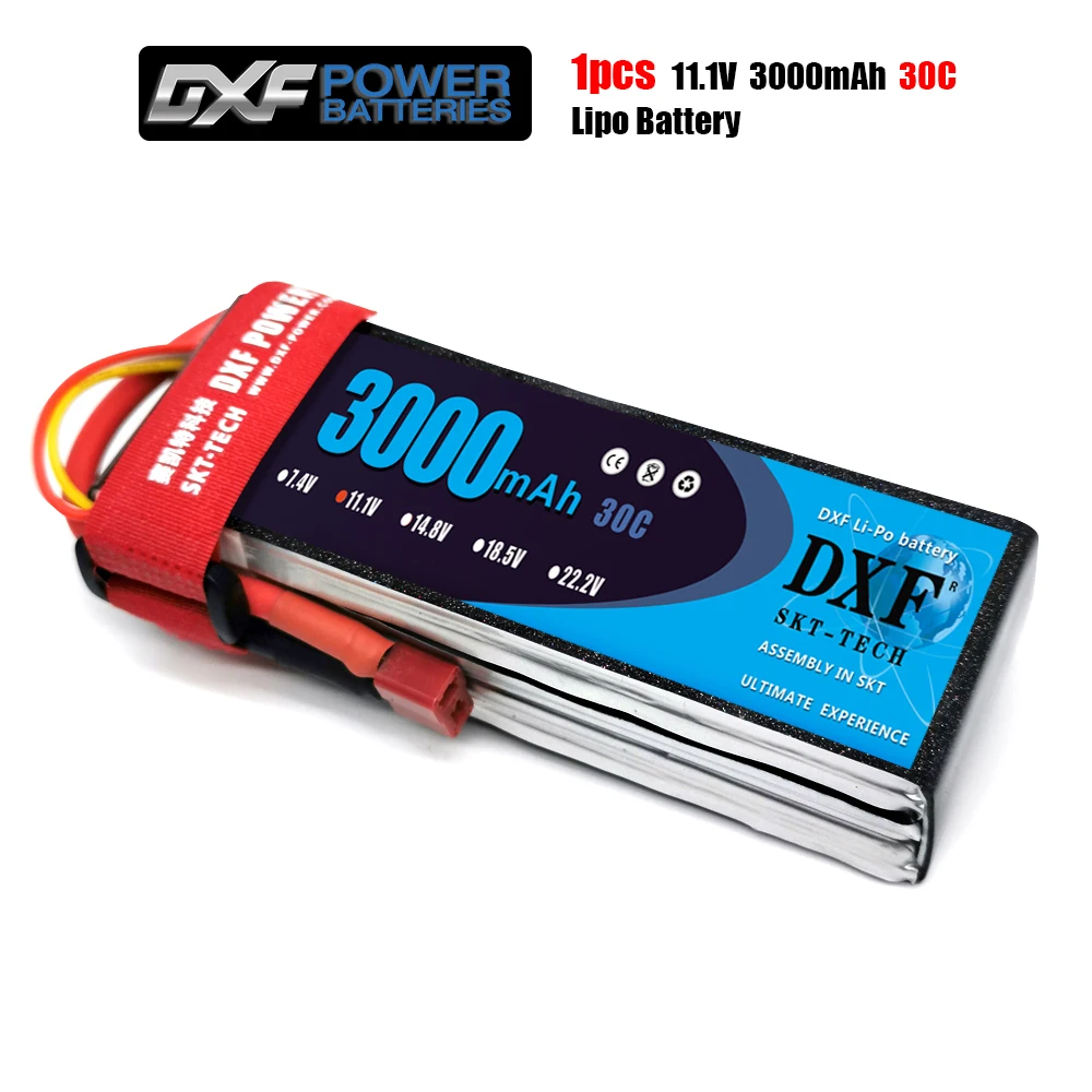 Аккумулятор DXF Lipo 3S11.1V 3000 мАч 30C MAX 60C 1/10 RC Car Bateria Multicopter Quadcopter Race traxxx fpv drone|11.1v