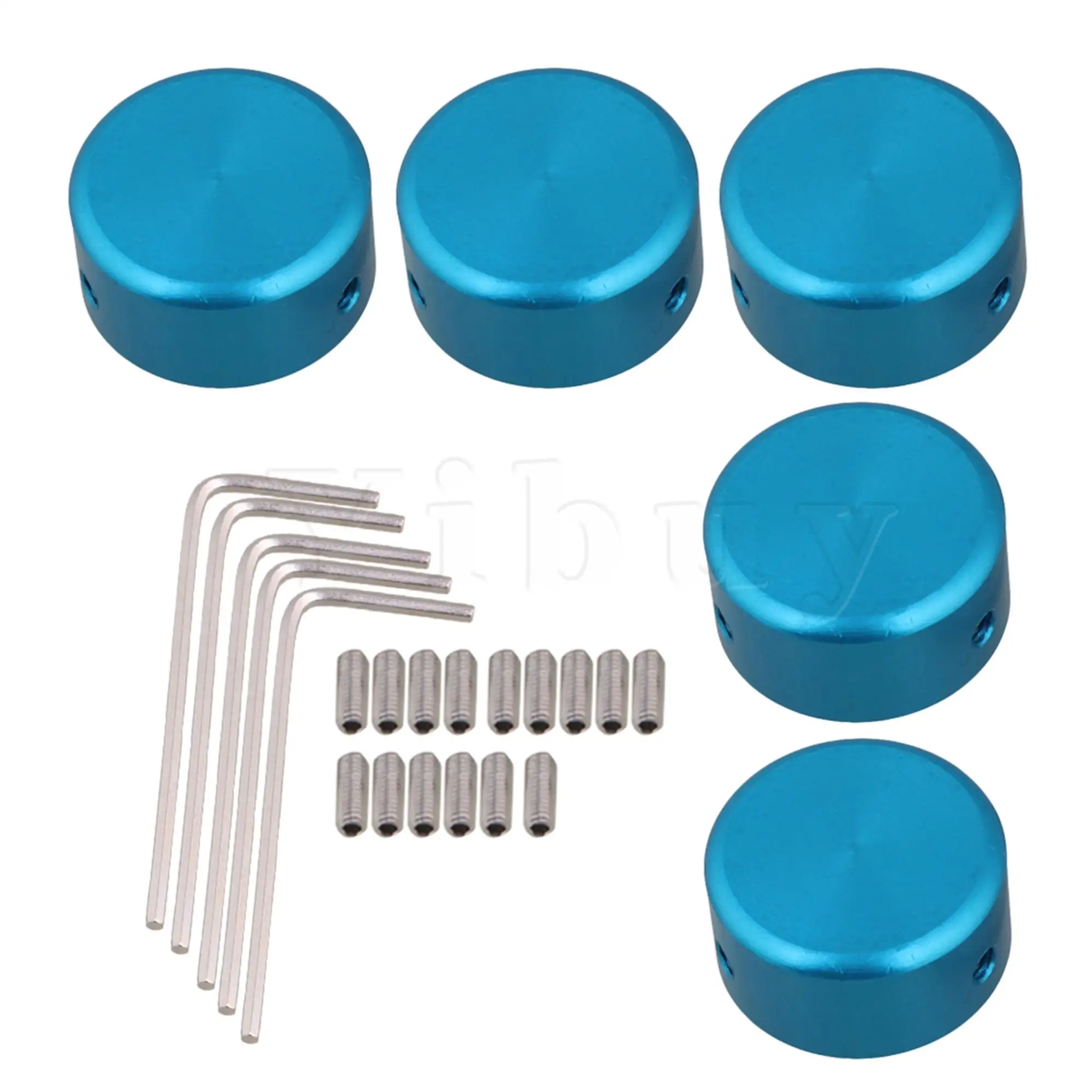 

Blue Guitar Effects Pedal Footswitch Topper Pedal Protection Cap Pack of 5