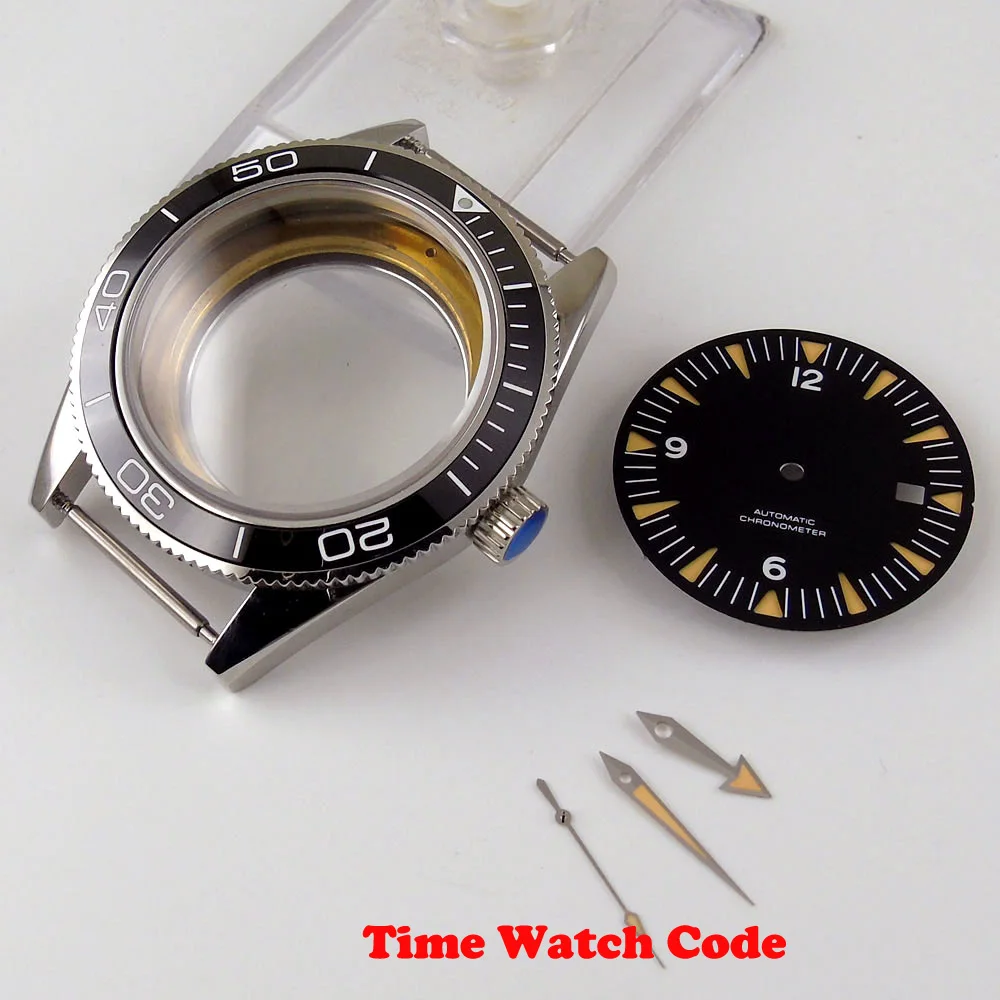 41 мм часы Чехол комплект руки циферблат Запчасти подходит для Miyota 8215 821A 8205