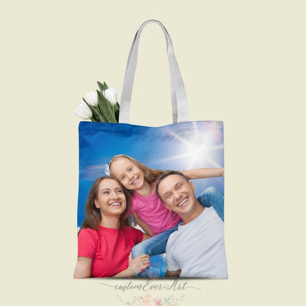 Nicolas Cage face tote Сумка на заказ холщовые сумки-шопперы для женщин для учителя Сумки на день рождения Подарочная сумка персонализированные подарки