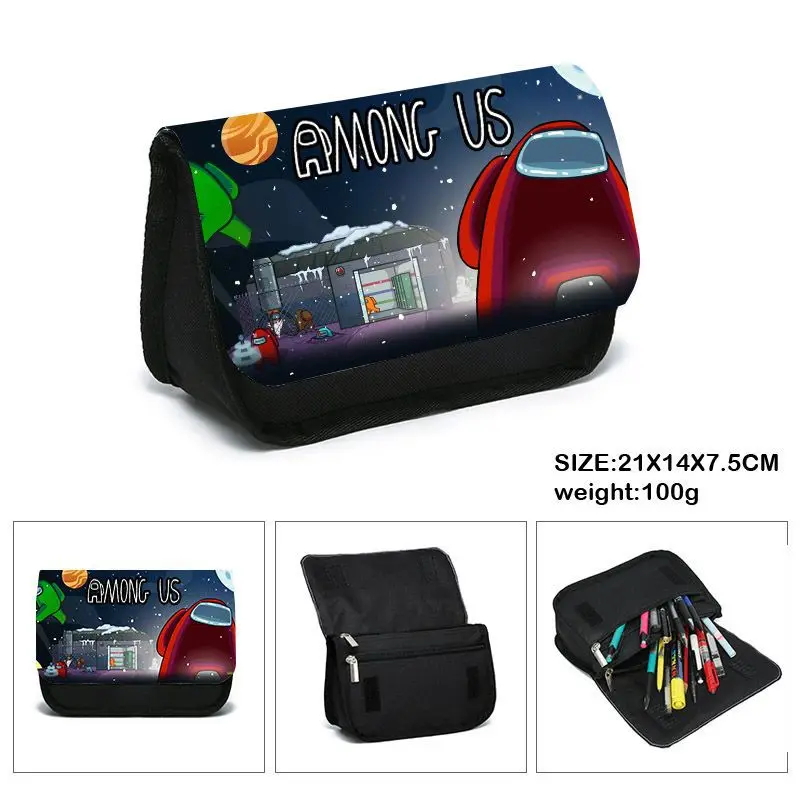 

Functionary Game Among Us Pencil Case Kids Boys Cartoon Pen Bag Students Pencil Box Stationery Storage Bag Girls Cosmetic Case