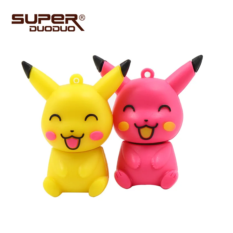 Usb флеш-накопитель 128 ГБ шариковая ручка эльфа 64 Гб pokemon Pikachu pendrive 32 ГБ 16 ГБ 8 ГБ 4 ГБ usb memory stick usb 2,0